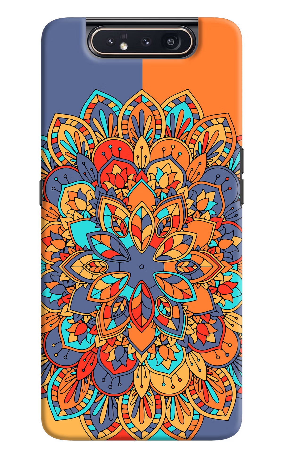 Color Mandala Samsung A80 Hard Case Back Cover by Casekaro