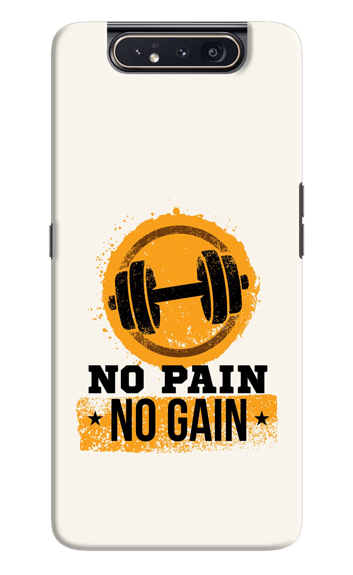 No Pain No Gain Samsung A80 Hard Case Back Cover by Casekaro