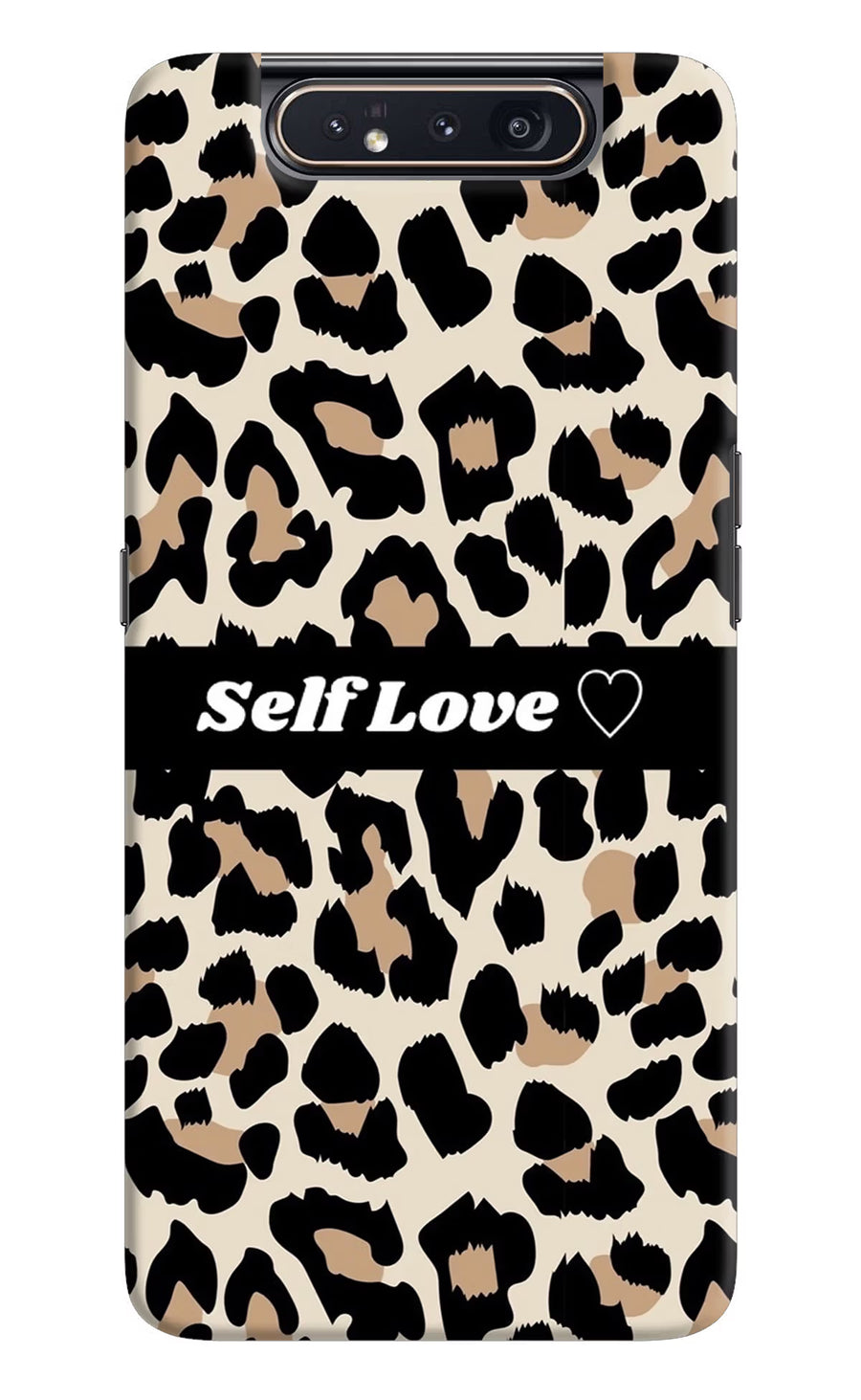Leopard Print Self Love Samsung A80 Back Cover, Hard case
