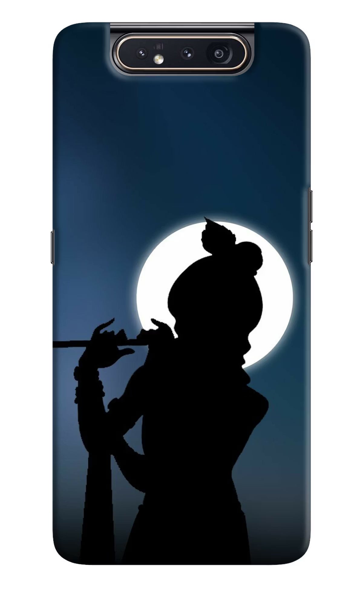 Shri Krishna Silhouette Samsung A80 Hard Case Back Cover by Casekaro