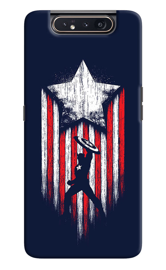 Captain America Marvel Art Samsung A80 Hard Case Back Cover by Casekaro