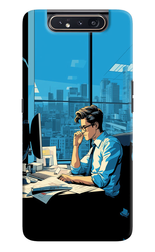 Focused Hustler (AI Generated) Samsung A80 Hard Case Back Cover by Casekaro