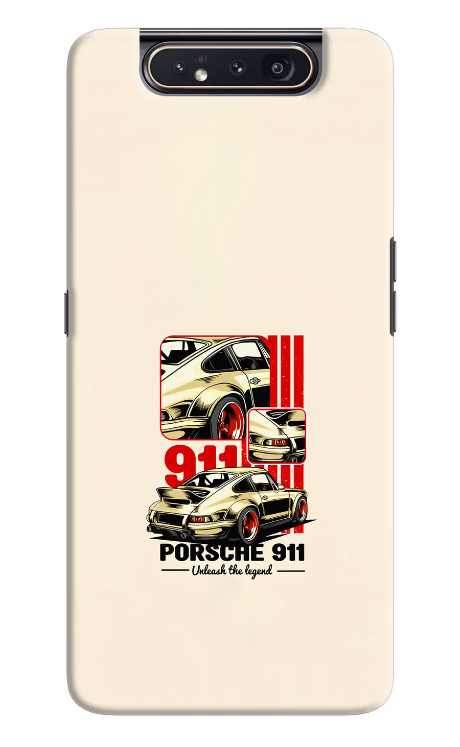Classic Porsche 911 Samsung A80 Back Cover, Hard case