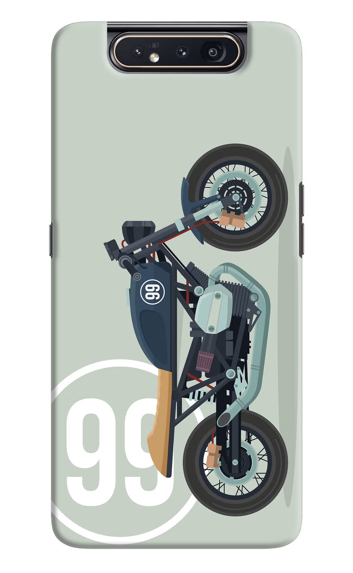 Classic Cafe Racer 99 Samsung A80 Hard Case Back Cover by Casekaro