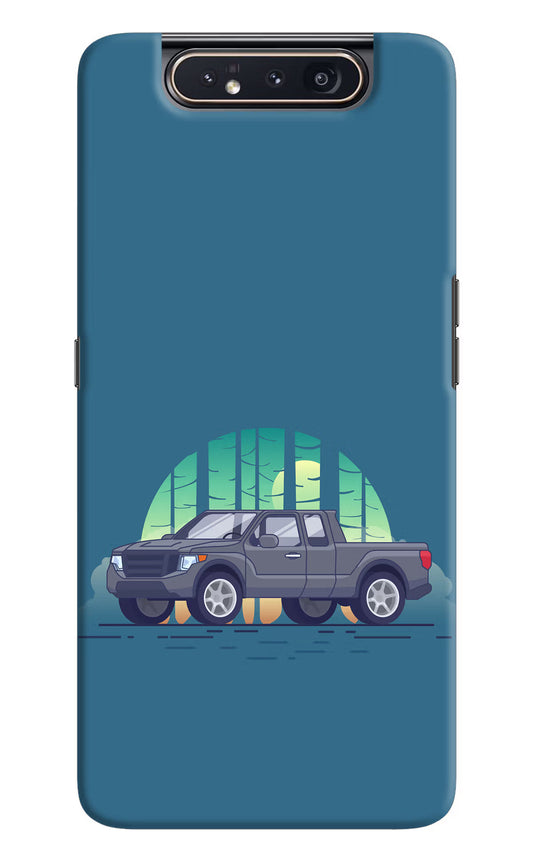 Retro Garage Vibe Samsung A80 Hard Case Back Cover by Casekaro