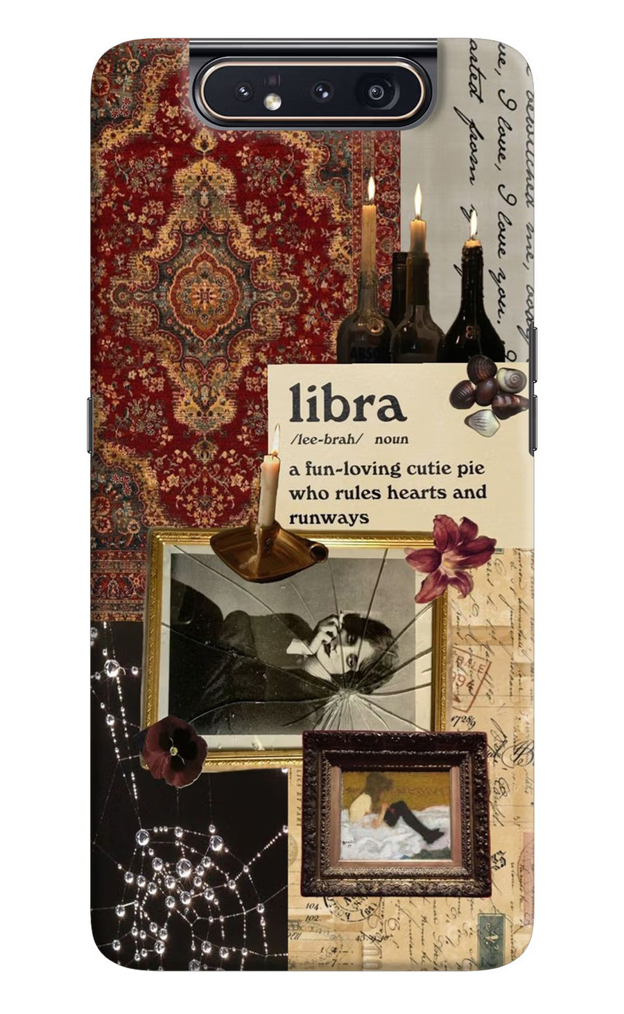 Libra Zodiac Samsung A80 Back Cover, Hard case