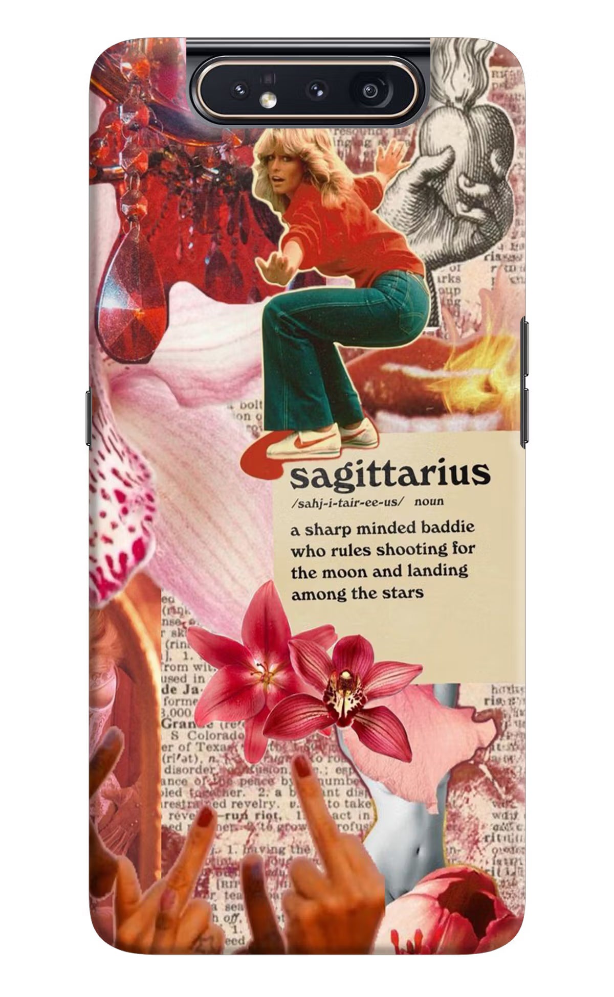 Sagittarius Zodiac Samsung A80 Hard Case Back Cover by Casekaro