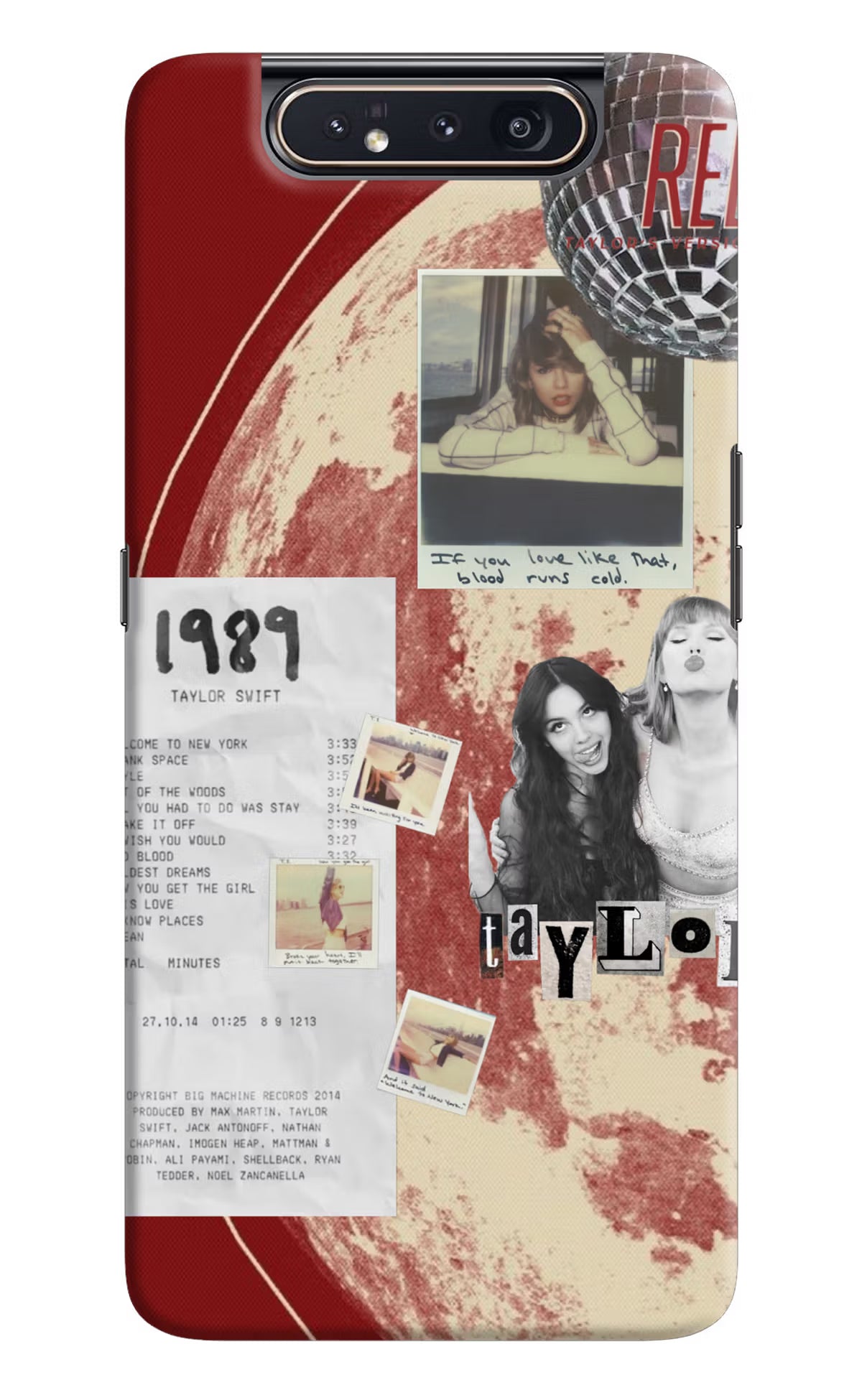 Taylor Swift Samsung A80 Back Cover