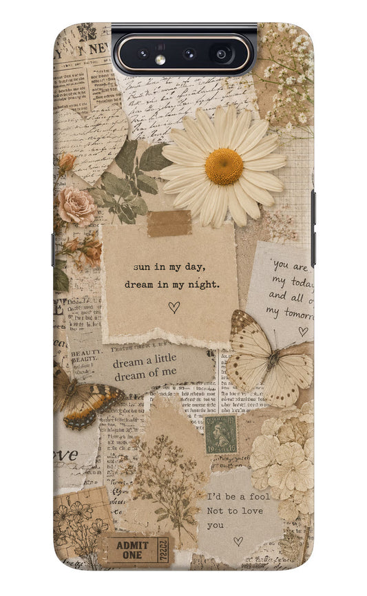 Vintage case Samsung A80 Back Cover
