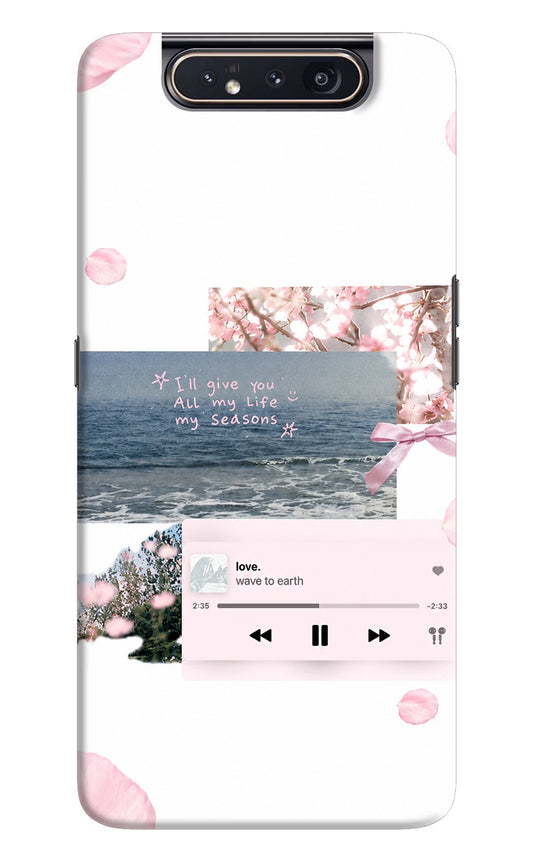 Wave to earth Samsung A80 Back Cover