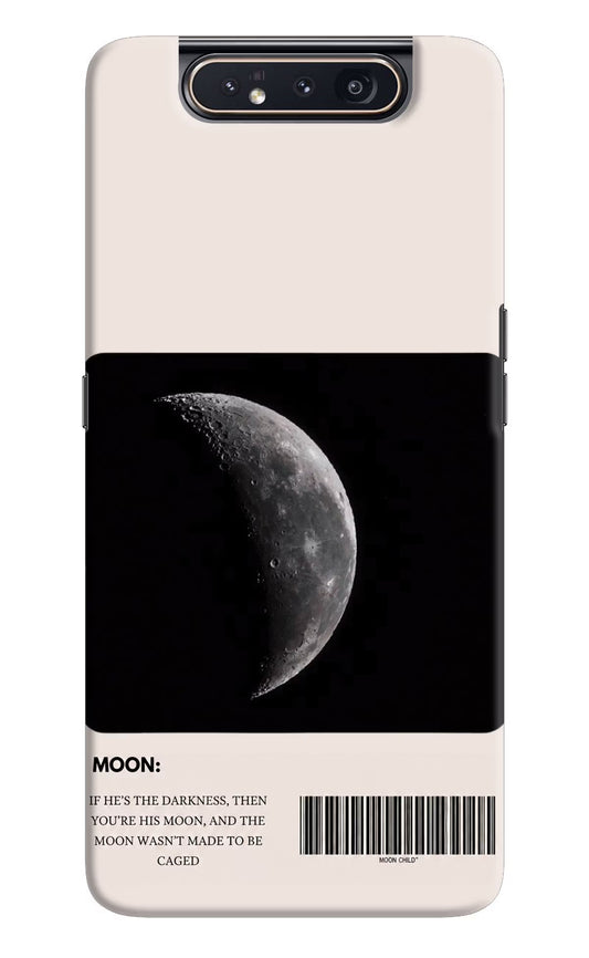Moon Phase Samsung A80 Hard Case Back Cover by Casekaro
