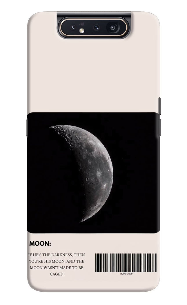 Moon Phase Samsung A80 Hard Case Back Cover by Casekaro