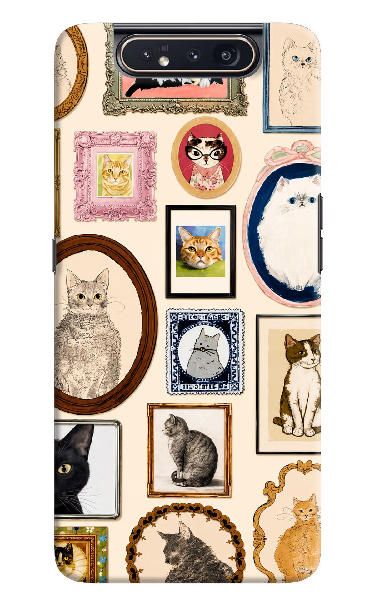 Mirror Cats Samsung A80 Back Cover