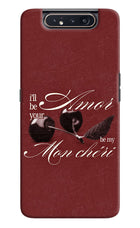Velvet Cherry Samsung A80 Hard Case Back Cover by Casekaro