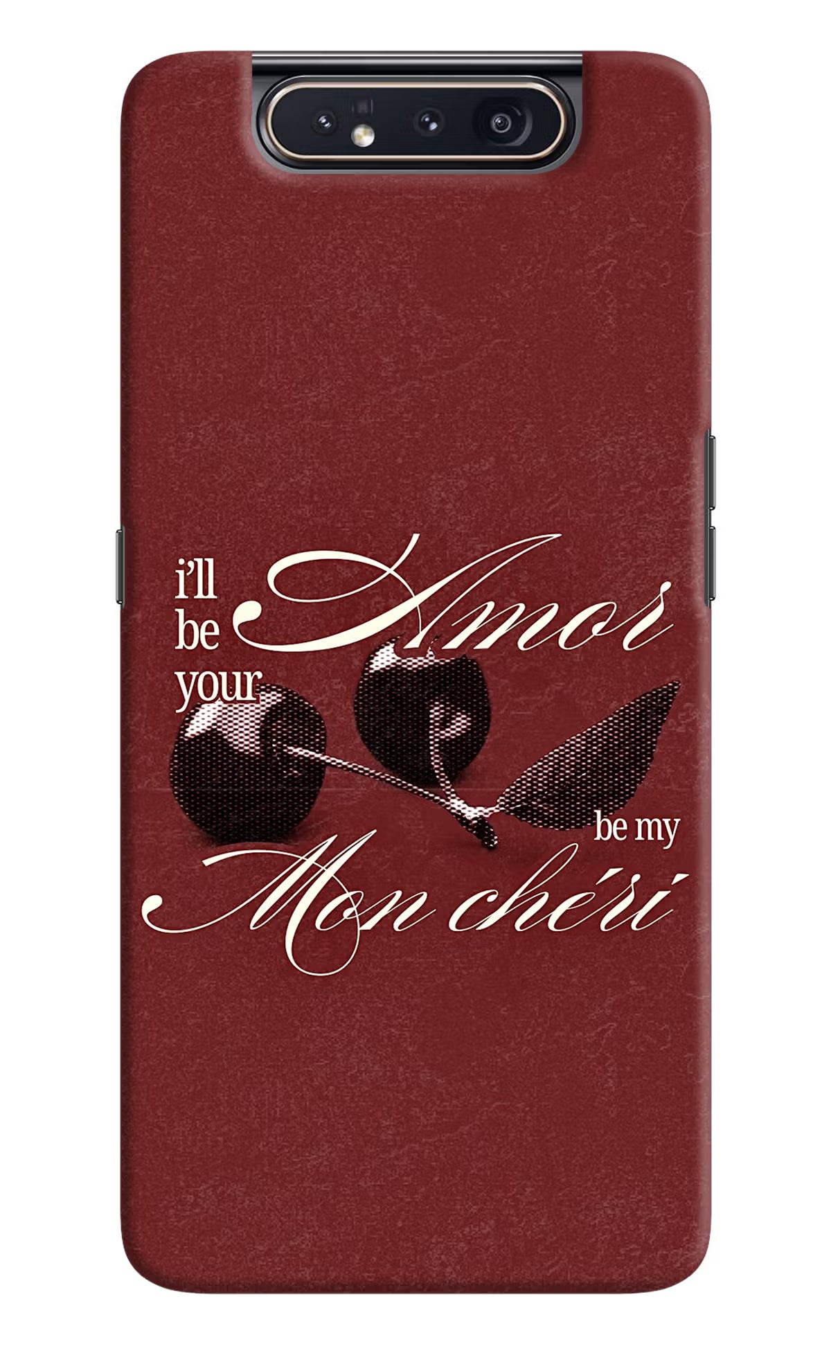 Velvet Cherry Samsung A80 Back Cover