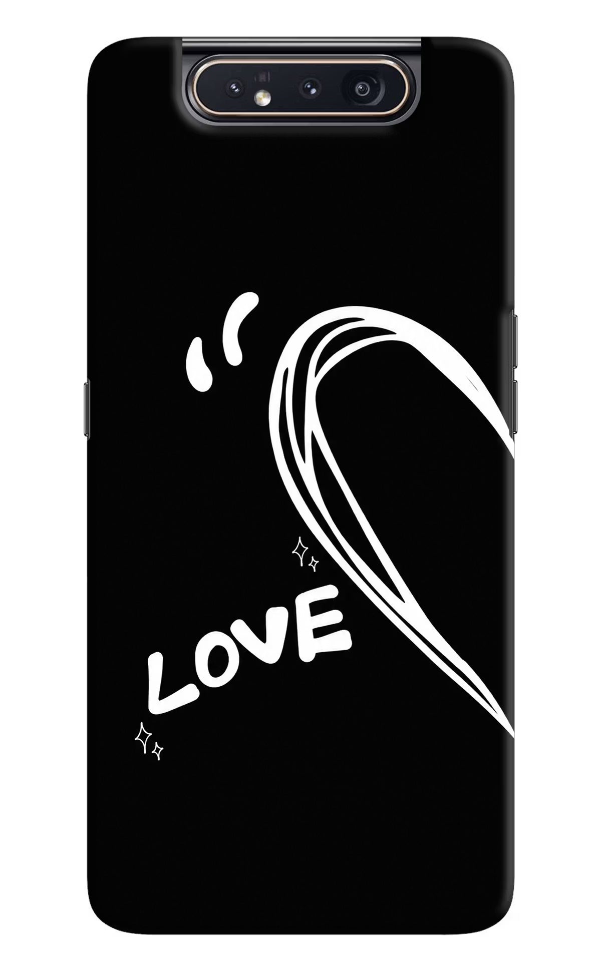 Love Line Samsung A80 Back Cover