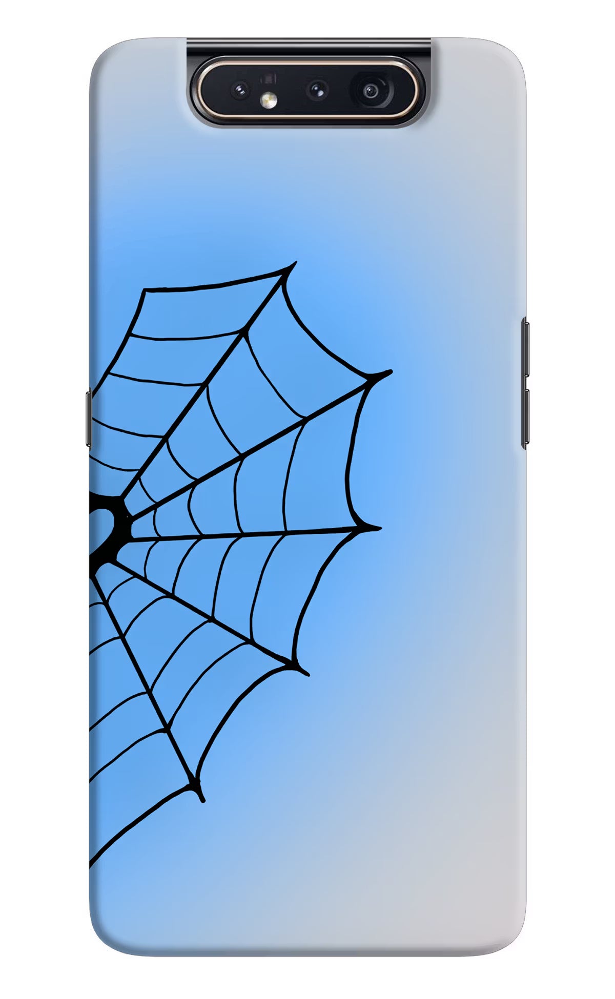 Blue Web Samsung A80 Back Cover
