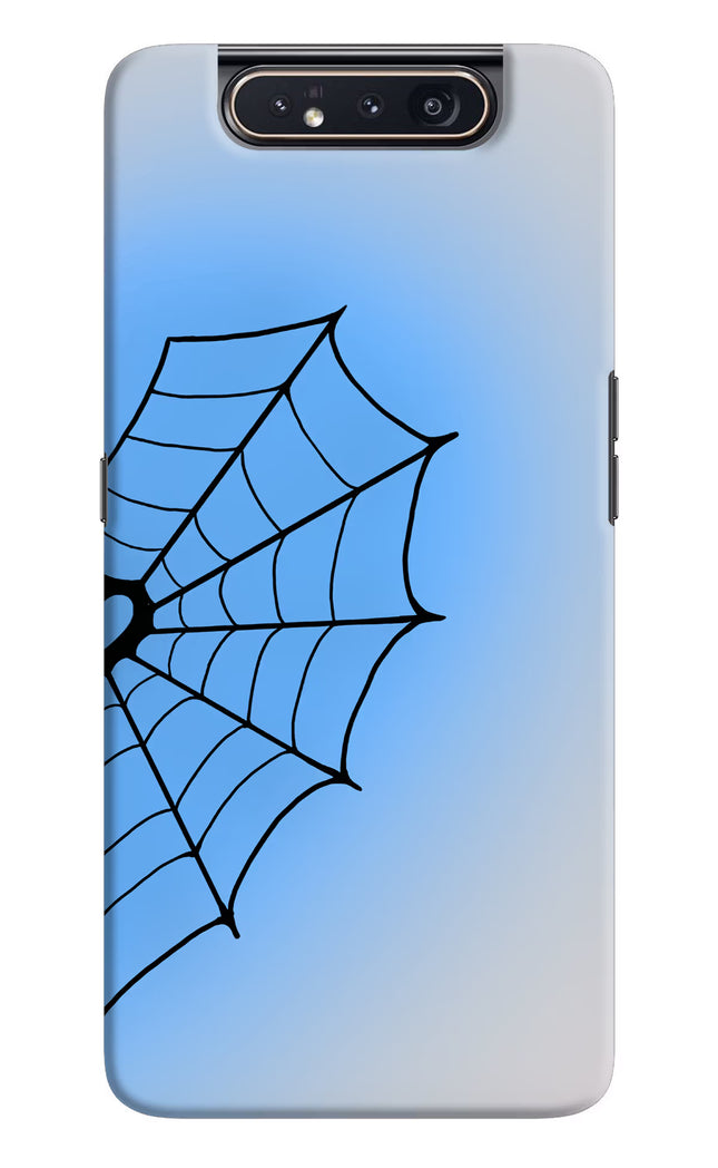 Blue Web Samsung A80 Hard Case Back Cover by Casekaro