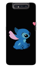 Stitch Crush Samsung A80 Hard Case Back Cover by Casekaro