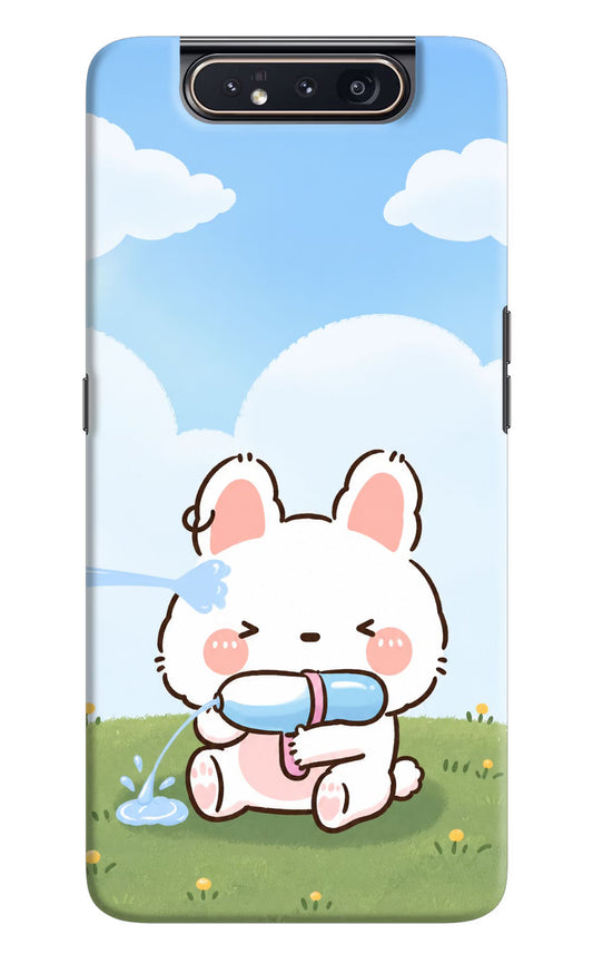Bunny Treat Samsung A80 Hard Case Back Cover by Casekaro
