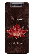 Bloom Samsung A80 Hard Case Back Cover by Casekaro
