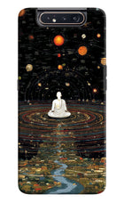 Space Monk Samsung A80 Hard Case Back Cover by Casekaro