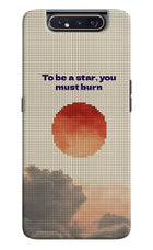 Pixel Sun Samsung A80 Hard Case Back Cover by Casekaro