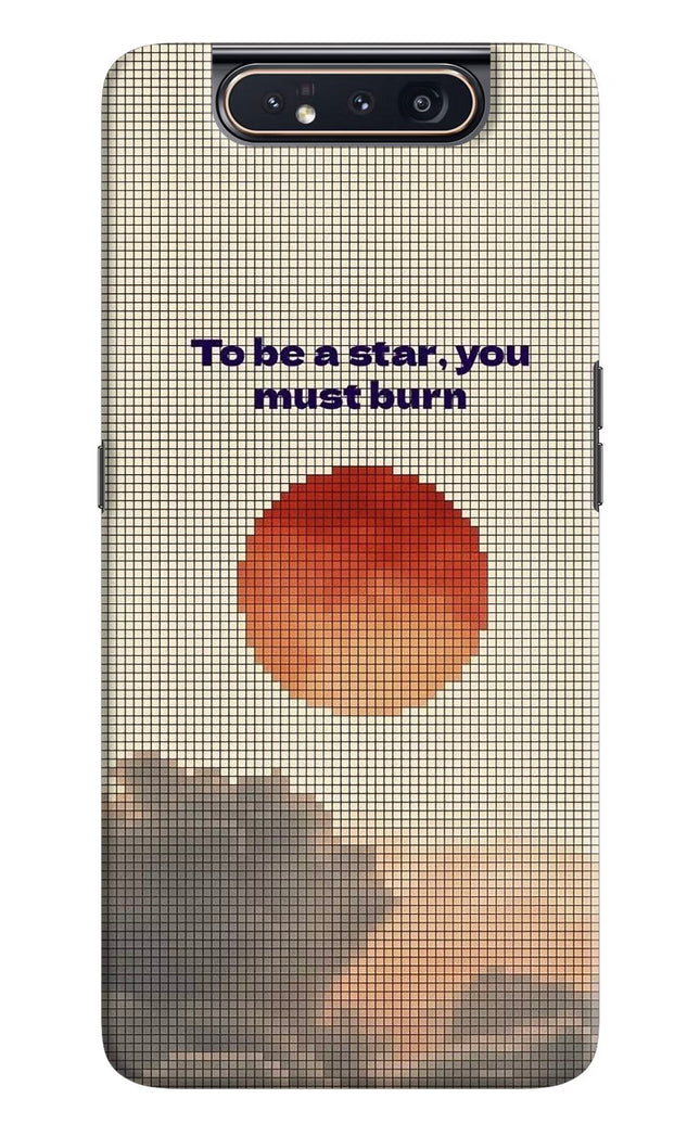 Pixel Sun Samsung A80 Hard Case Back Cover by Casekaro