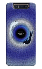 Dark Koi Samsung A80 Hard Case Back Cover by Casekaro