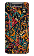 Folk Print Samsung A80 Back Cover