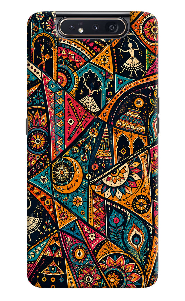 Folk Print Samsung A80 Hard Case Back Cover by Casekaro