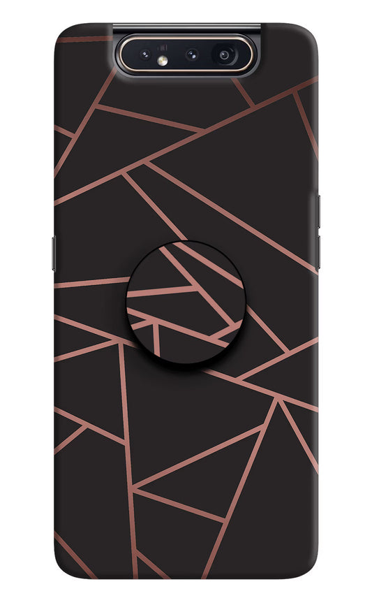 Geometric Pattern Samsung A80 Pop Case by Casekaro