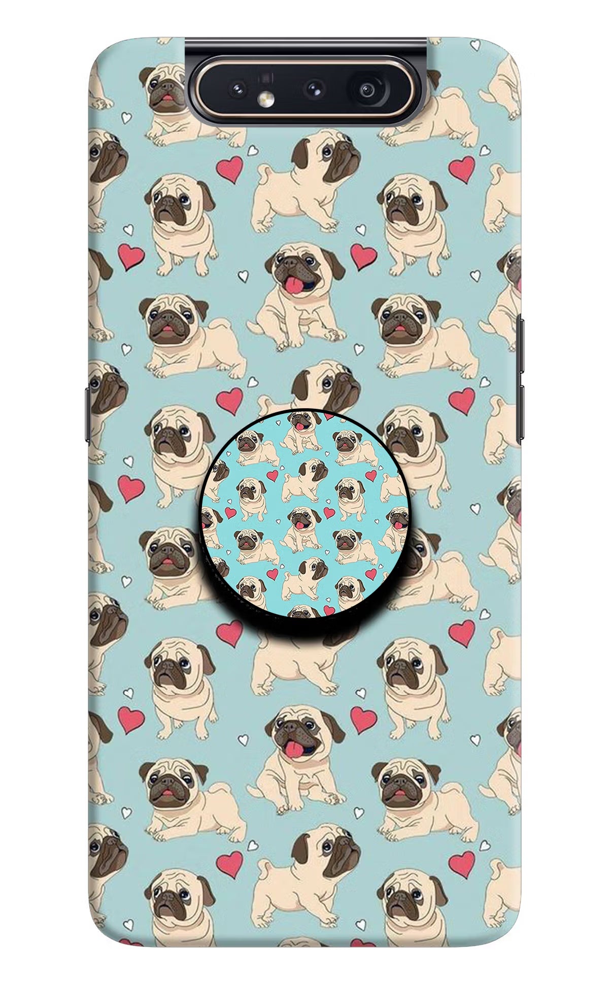 Pug Dog Samsung A80 Pop Case by Casekaro