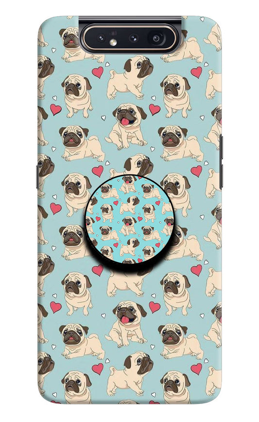 Pug Dog Samsung A80 Pop Case by Casekaro