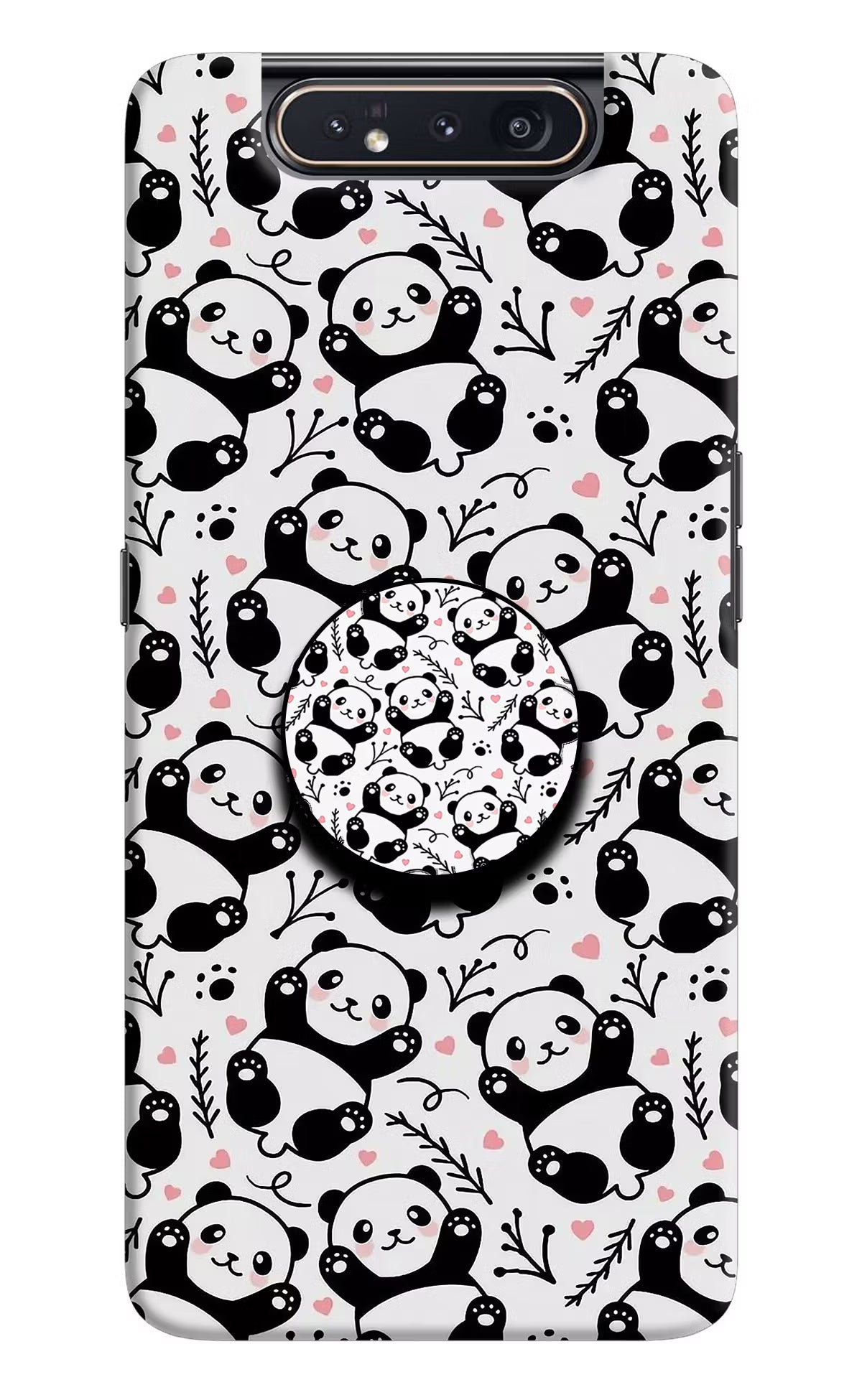 Cute Panda Samsung A80 Pop Case by Casekaro