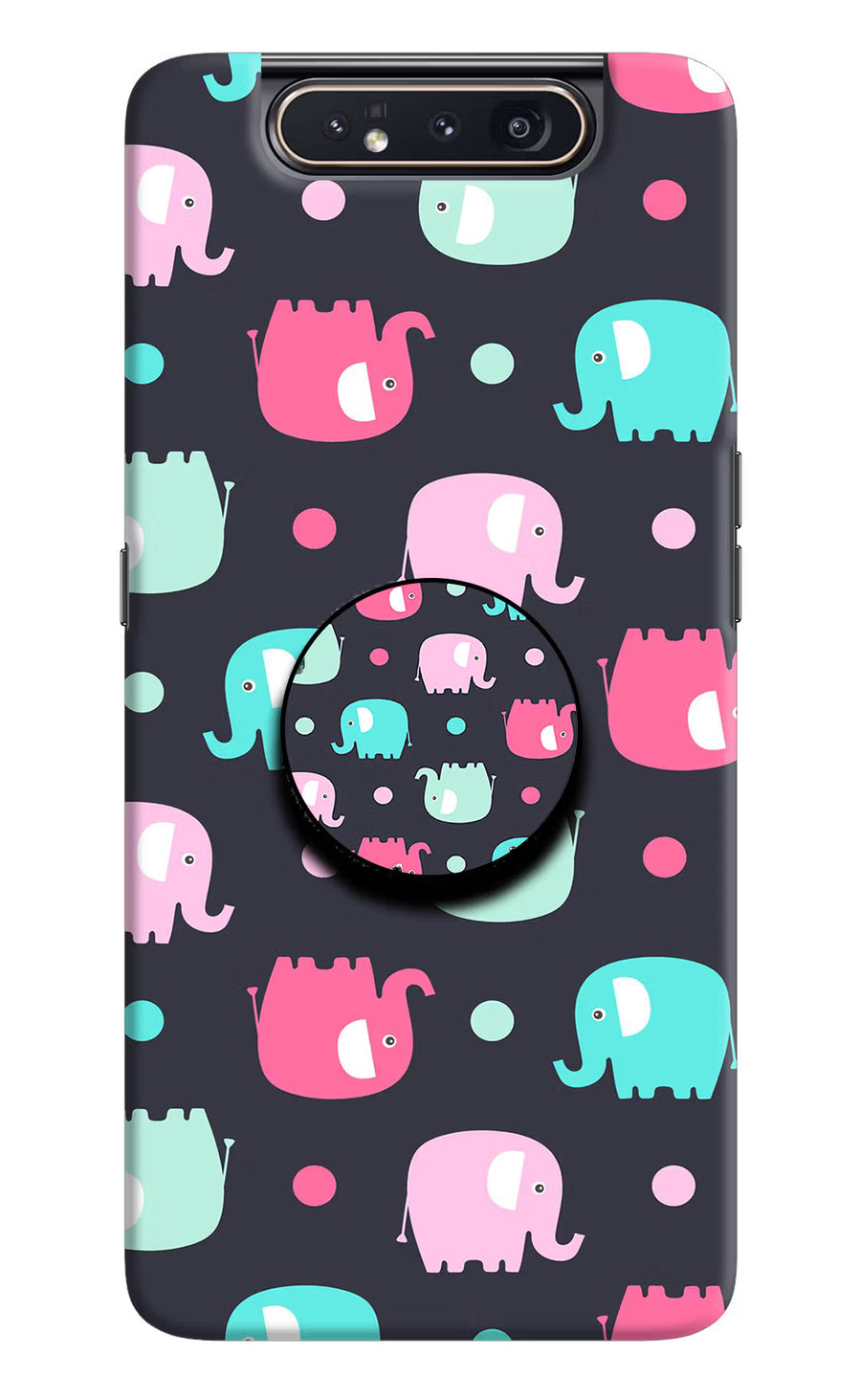 Baby Elephants Samsung A80 Pop Case, Hard case