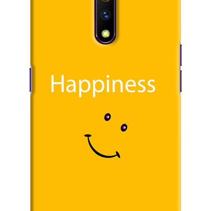 Happiness With Smiley Realme X Hard Case Back Cover by Casekaro
