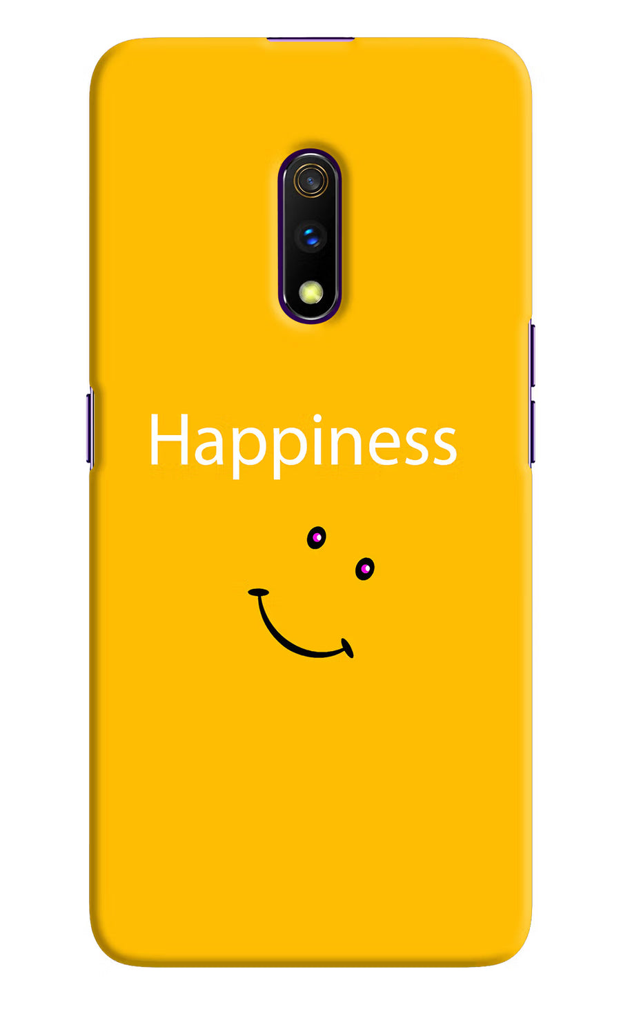 Happiness With Smiley Realme X Back Cover, Hard case