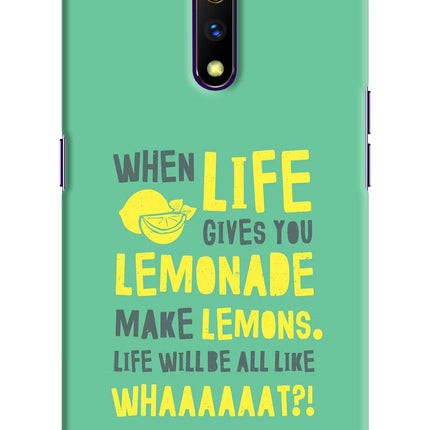Quote Realme X Hard Case Back Cover by Casekaro