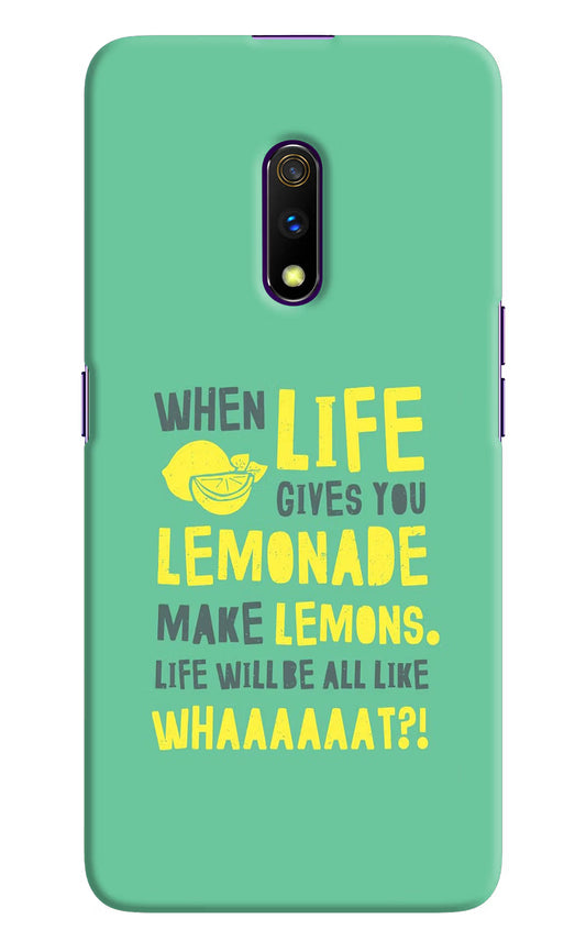 Quote Realme X Hard Case Back Cover by Casekaro