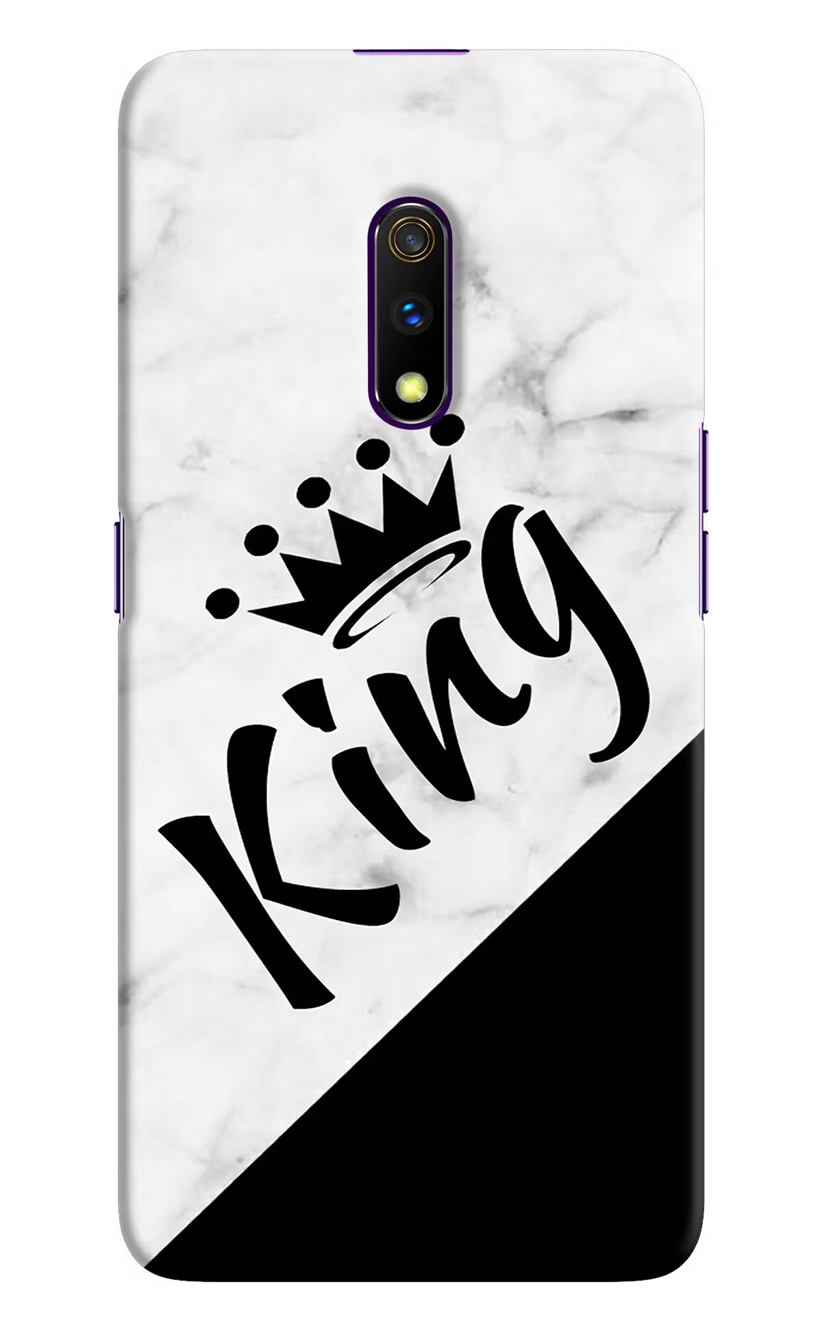 King Realme X Hard Case Back Cover by Casekaro