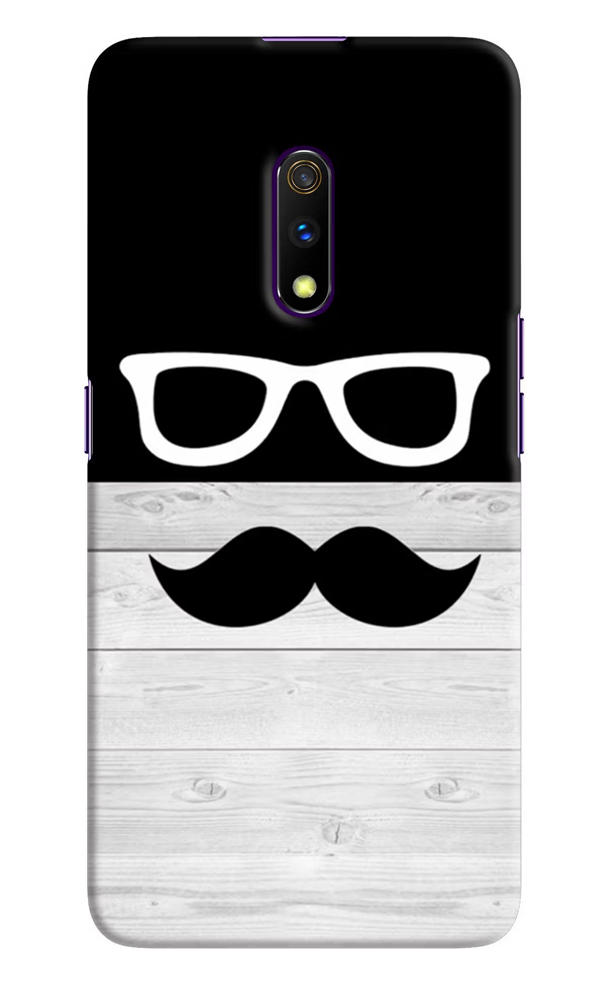 Mustache Realme X Hard Case Back Cover by Casekaro