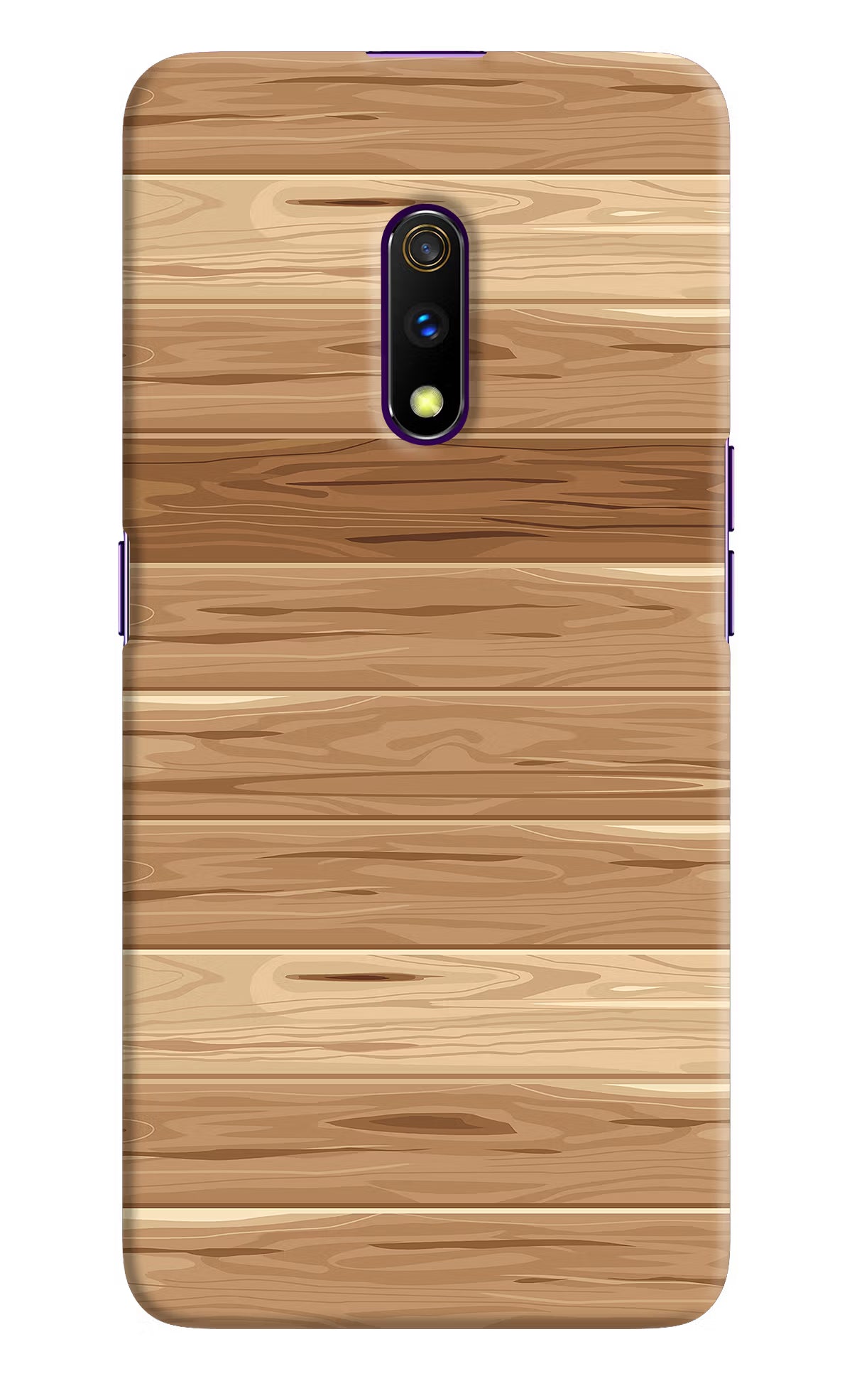Wooden Vector Realme X Hard Case Back Cover by Casekaro