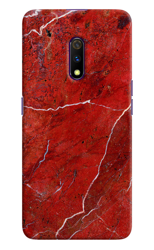 Red Marble Design Realme X Hard Case Back Cover by Casekaro