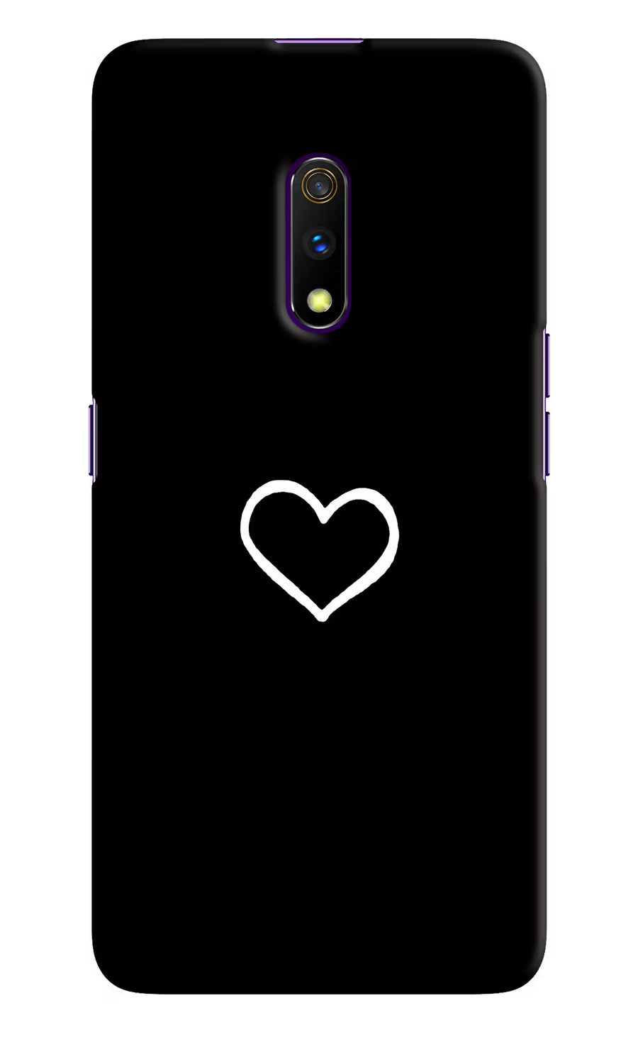 Heart Realme X Back Cover, Hard case