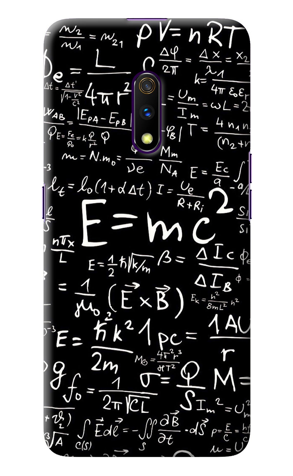 Physics Albert Einstein Formula Realme X Back Cover