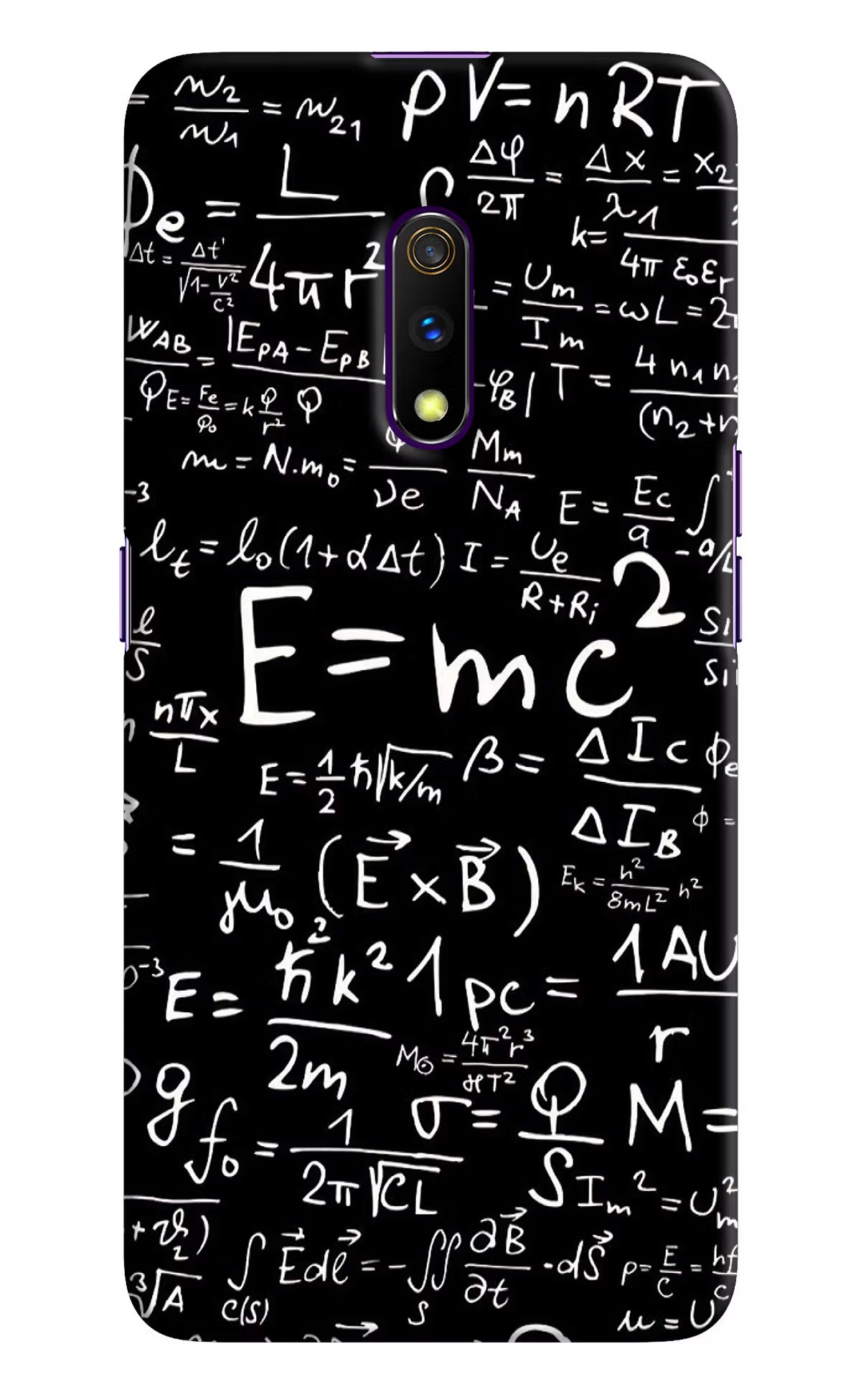 Physics Formula Realme X Hard Case Back Cover by Casekaro