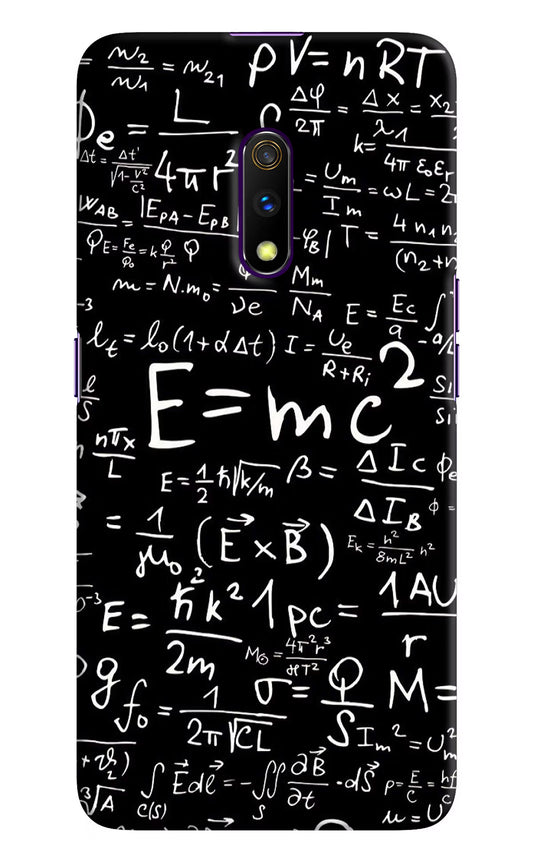 Physics Formula Realme X Hard Case Back Cover by Casekaro