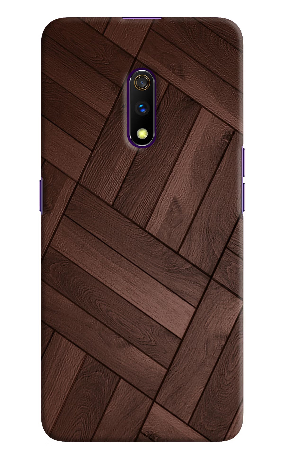 Wooden Texture Design Realme X Hard Case Back Cover by Casekaro
