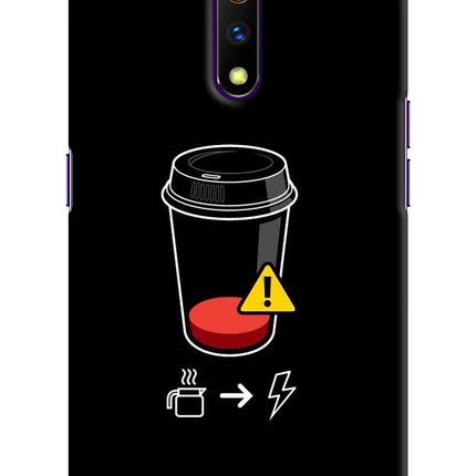 Coffee Realme X Hard Case Back Cover by Casekaro